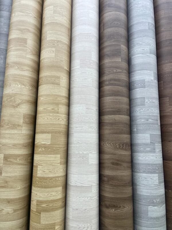 مشمع فينيل رول – الأرضيات العملية والاقتصادية | موكيت مفروشات الرياض مشمع فينيل رول بأشكال خشبية عصرية