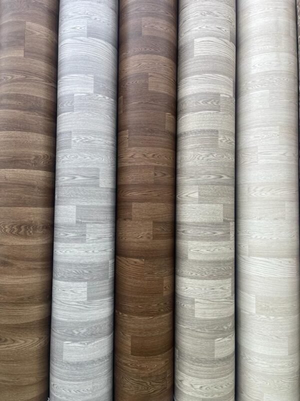 مشمع فينيل رول – الأرضيات العملية والاقتصادية | موكيت مفروشات الرياض مشمع فينيل رول بأشكال خشبية عصرية