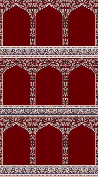 صورة سجاد للمساجد باللون الأحمر